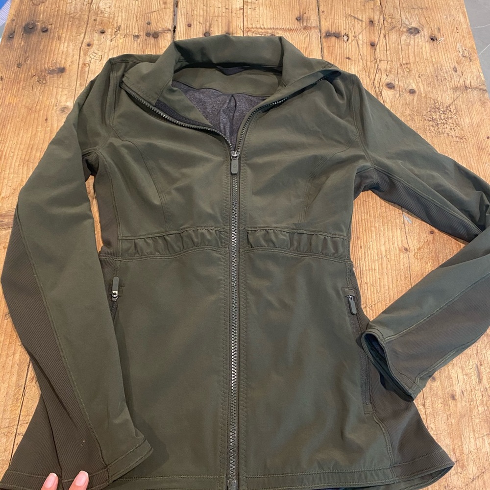 Olive green lululemon jacket